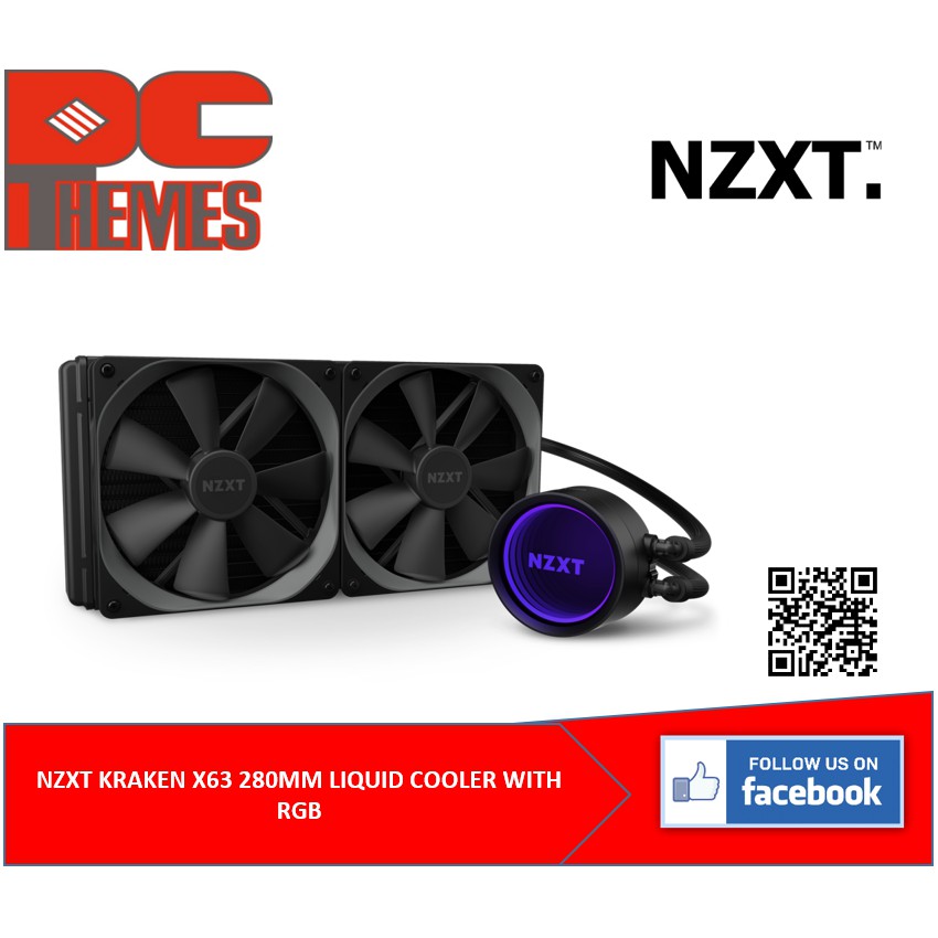 Nzxt Kraken X63 280mm Liquid Cooler With Rgb Shopee Singapore