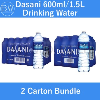[2 Carton Bundle] Dasani Drinking Water (600ml/1.5L) Expiry on Feb 2024