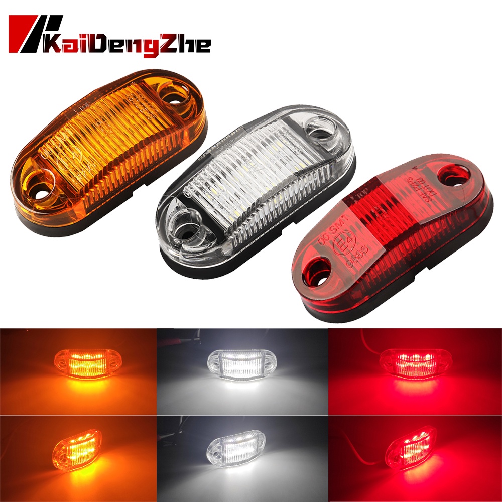 2 Đèn báo rẽ 12V / 24V không thấm nước thay thế cho xe tải xe trailer