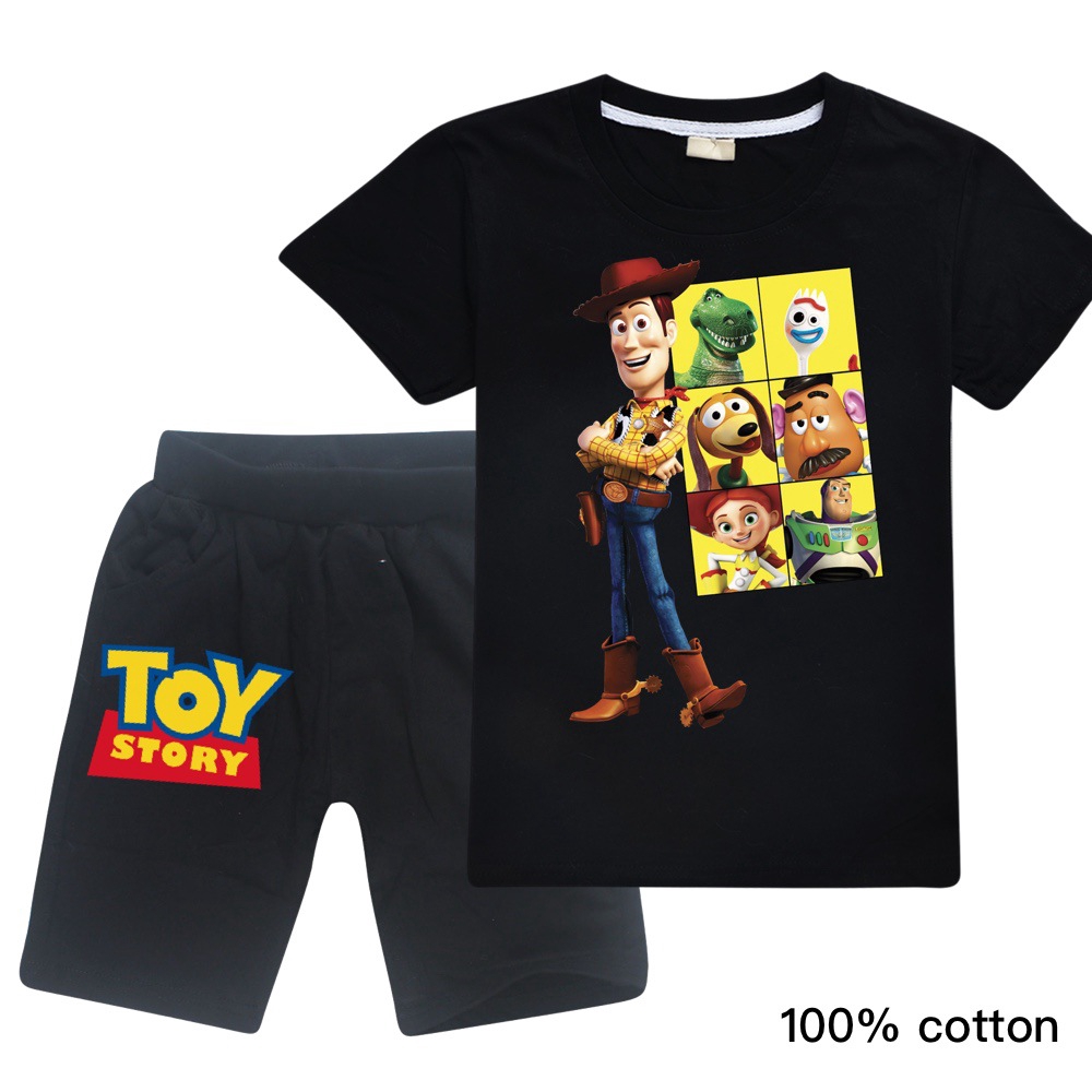 2020 Boys Cartoon Pattern Toy Story Printing T Shirt And Shorts 2pcs Suits Kids Short Sleeve T Shirts Pants Outfit Sets Girl T Shirt Pant Suit Children Clothes Clothing Shopee Singapore - fashion top bottoms roblox set kids clothes t shirt pant boy girl suit shopee singapore