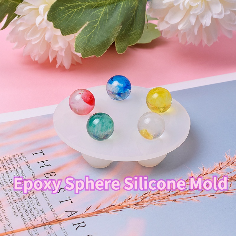 3pcs Semi Sphere Silicone Molds Diy Fondant Decorative Ball Epoxy クリスマス