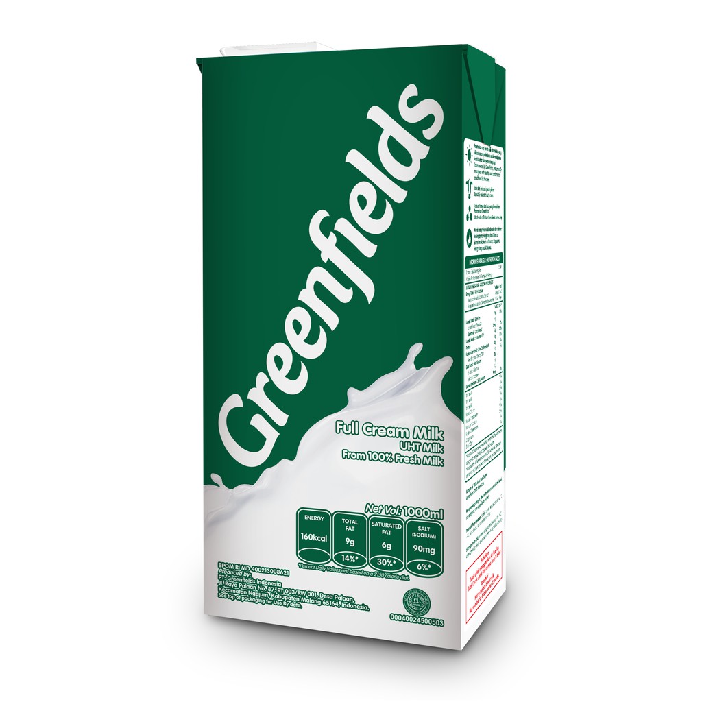 Greenfields Uht Full Cream Milk 1l Halal Shopee Singapore