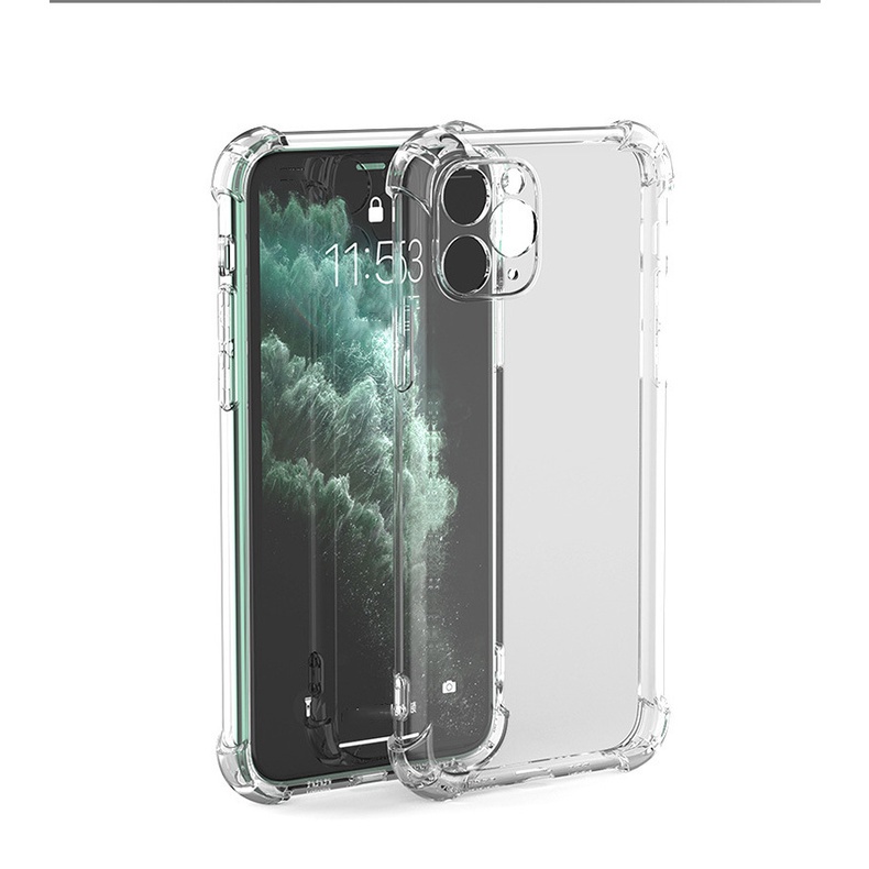 Enhanced Airbag Shockproof Clear Case For iPhone 13 12 11 Pro XS Max Mini XR X 6 S 7 8 Plus SE Soft Transparent TPU Silicone Protective Covers