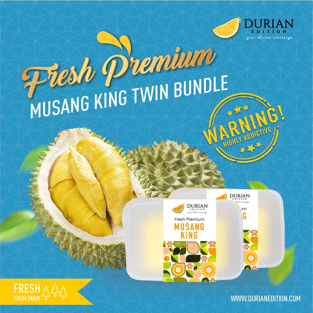 Durian Edition Fresh Premium Raub Twin Bundle Musang King Msw Durian Delivery Shopee Singapore