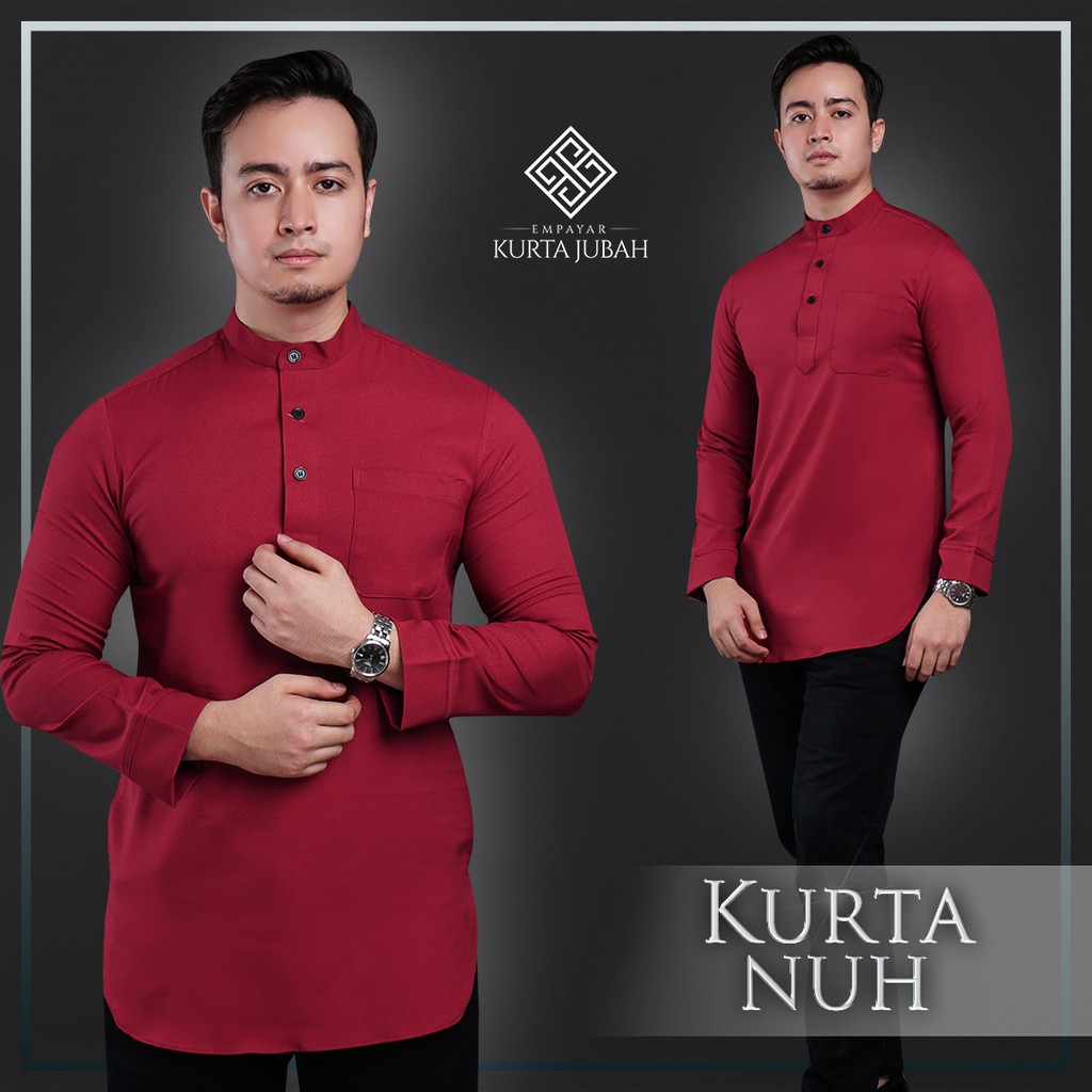 Shop Malaysia Kurta Slim Fit Kurta Cekak Musang Kurta Lelaki Como Crepe Muslim Kurta Dewasa Kurta Nuh Shopee Singapore