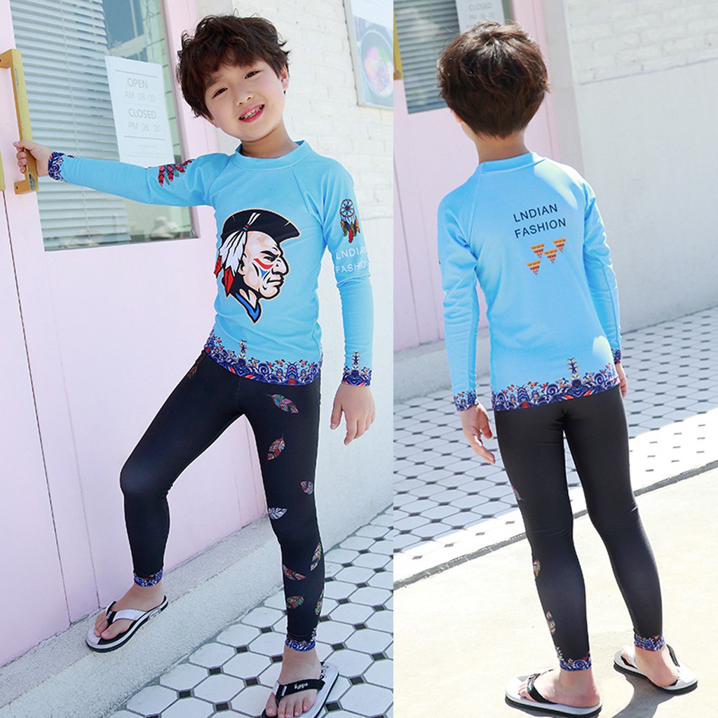 boys long sleeve swim shirt