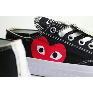 black and white cdg converse
