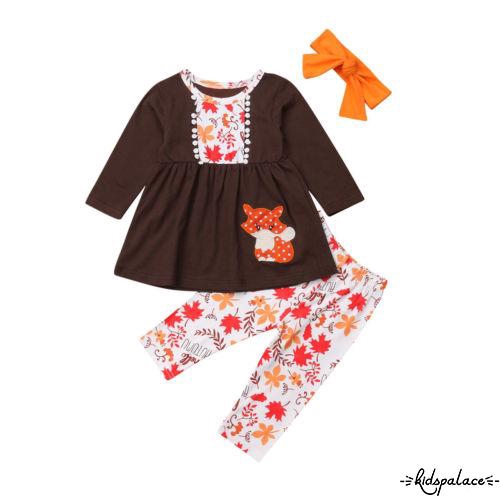 Cid 3pcs Kids Baby Girls Autumn Outfits Clothes Long Sleeve Tops Dresspants - cute girls autumn outfit roblox
