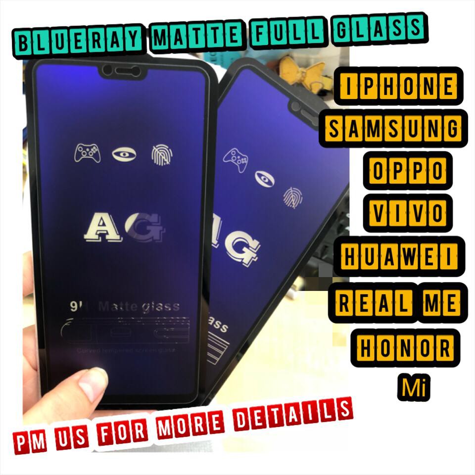 Shop Malaysia Huawei Y Max Mate 20x Mate 10 Mate 10 Pro Mate 20 Mate 30 Hua Wei Full Matte Blueray Tempered Glass Shopee Singapore