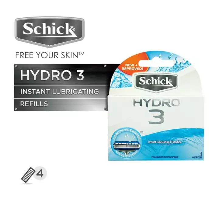 Schick Hydro 3 Refill Cartridges Shopee Singapore
