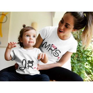 Image of thu nhỏ Mommy & Me Shirt Family Matching Outfits Mom and Me Clothes Letter Short Sleeved Tshirt Mother Daughter Family Clothing #2
