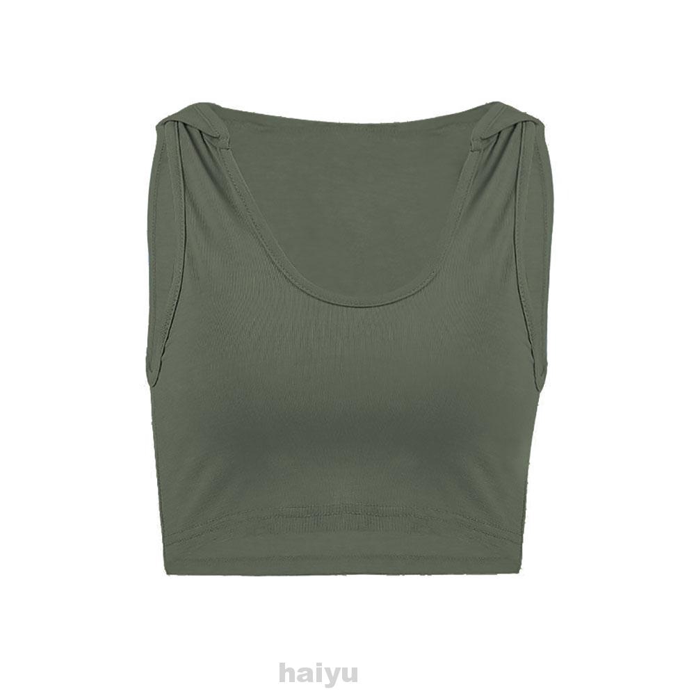 sleeveless hooded crop top