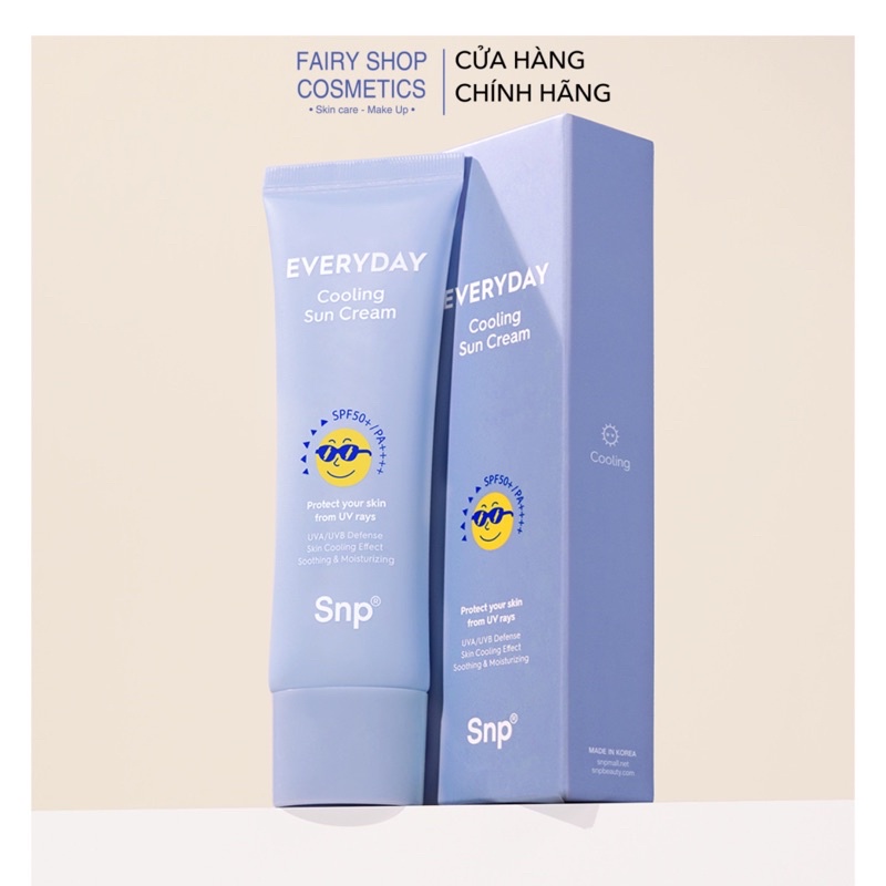 Snp EVERYDAY COOLING SUN CREAM-Cold Sunscreen Cools The Skin SPF50 ...