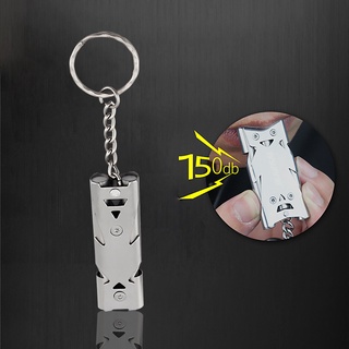 Survival Whistle Outdoor Camping Hiking 150dB Loud Sound Whistle Stainless Steel Outdoor Tool #6