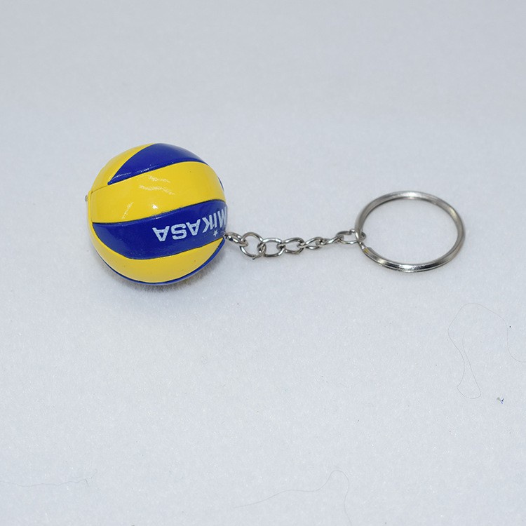 Yaomiao 12 Pieces Volleyball Wristlet Keychains Silicone Volleyball Keyrings with Motivational Quotes Inspirational Key Rings for Sports Party Favor Volleyball Presents 