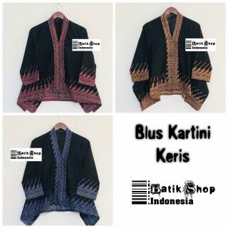 Blouse Kartini Keris  Modang Batik  Casual Blouse Modern 