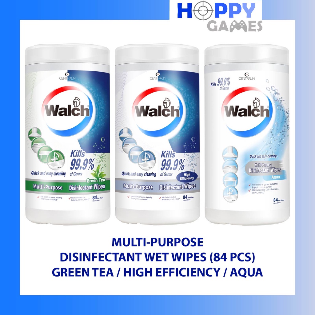 *ORIGINAL WHOLESALE* Walch MultiPurpose Disinfectant Wet Wipes 84pcs