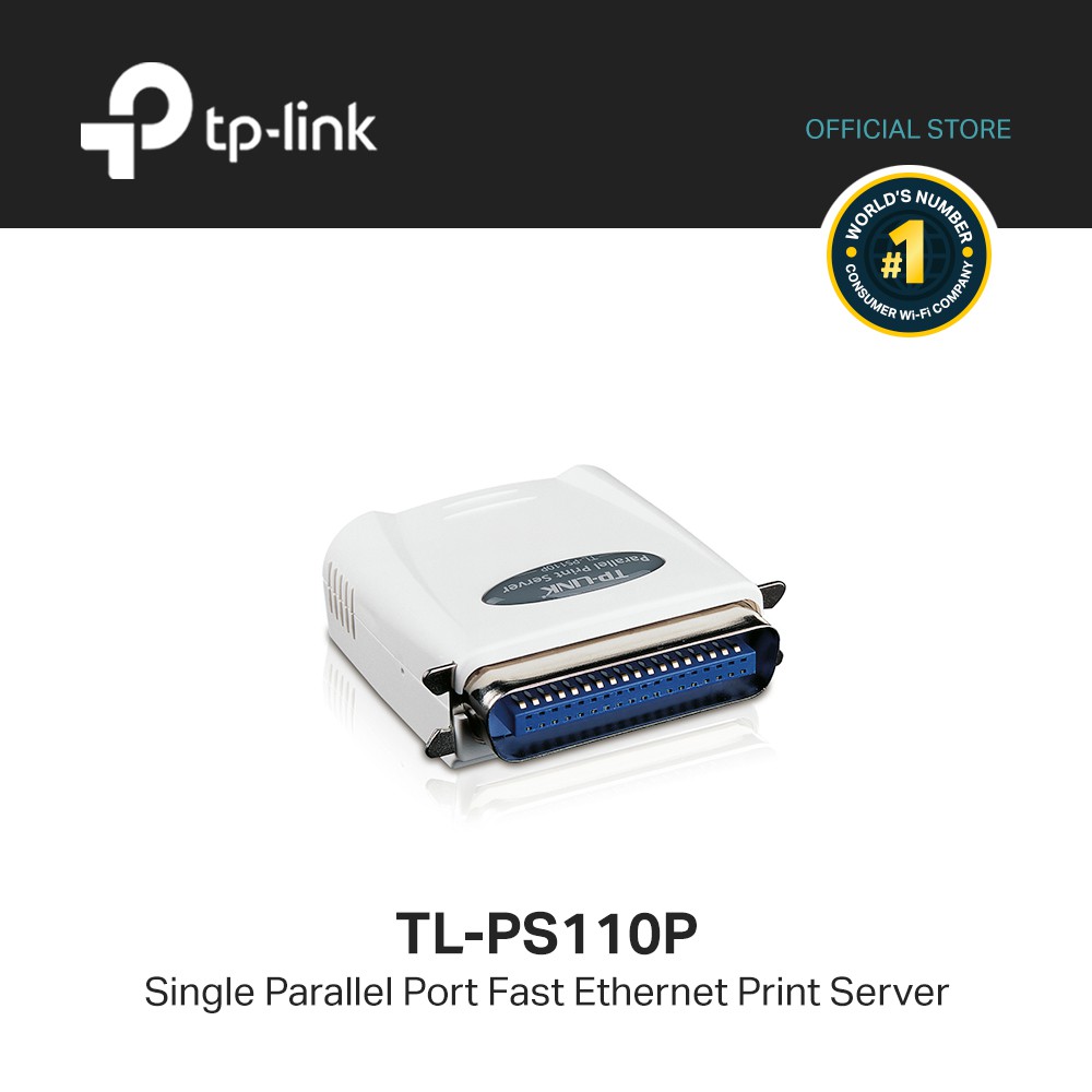 TPLink Single Parallel Port Fast Print Server TLPS110P