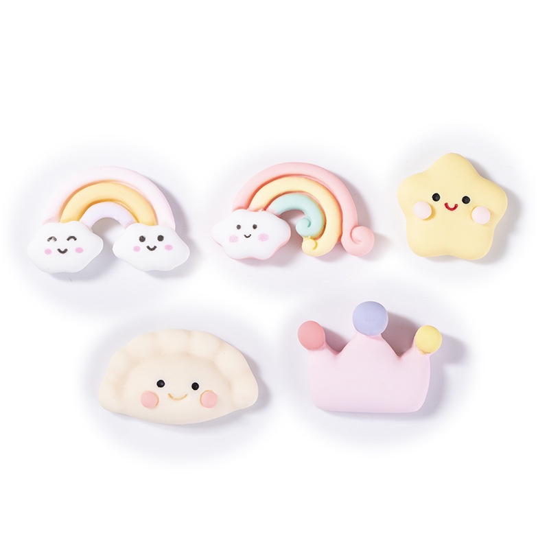 Image of Crocs Jibbitz Cute Rainbow Dumplings 2.5D DIY Shoes Charm Button #3