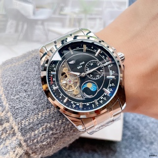 New Original Swiss Business Automatic Watch BBR Stainless Steel Good Quality Fashion Mechanical Watch Eclipse Display Fashion Men's Automatic Mechanical Watch