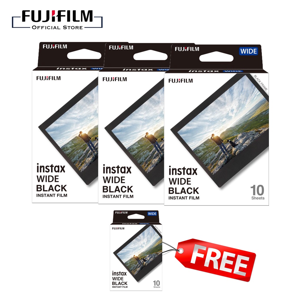 instax wide film black
