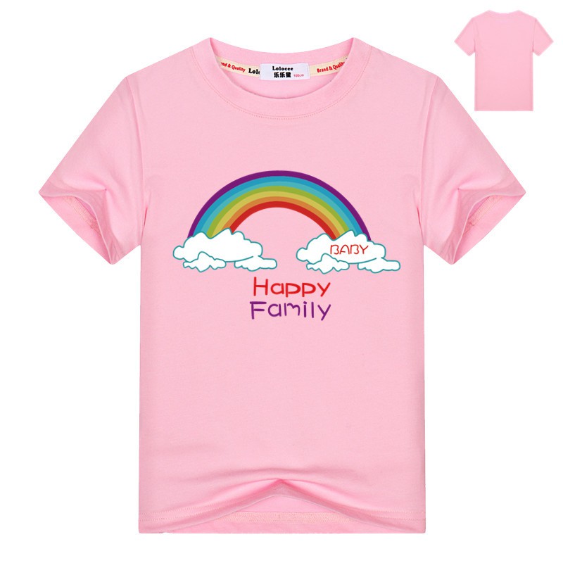 Teens Girl Cartoon Kawaii T Shirt Girls Graphic Tee Rainbow Floral Cute Top For Girl Summer Cotton Tops Shopee Singapore - kawaii summer roblox character girl