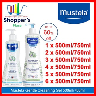 shopee x mustela brand box mustela gentle cleansing gel hair and body wash 500ml x 3pcs shopee singapore