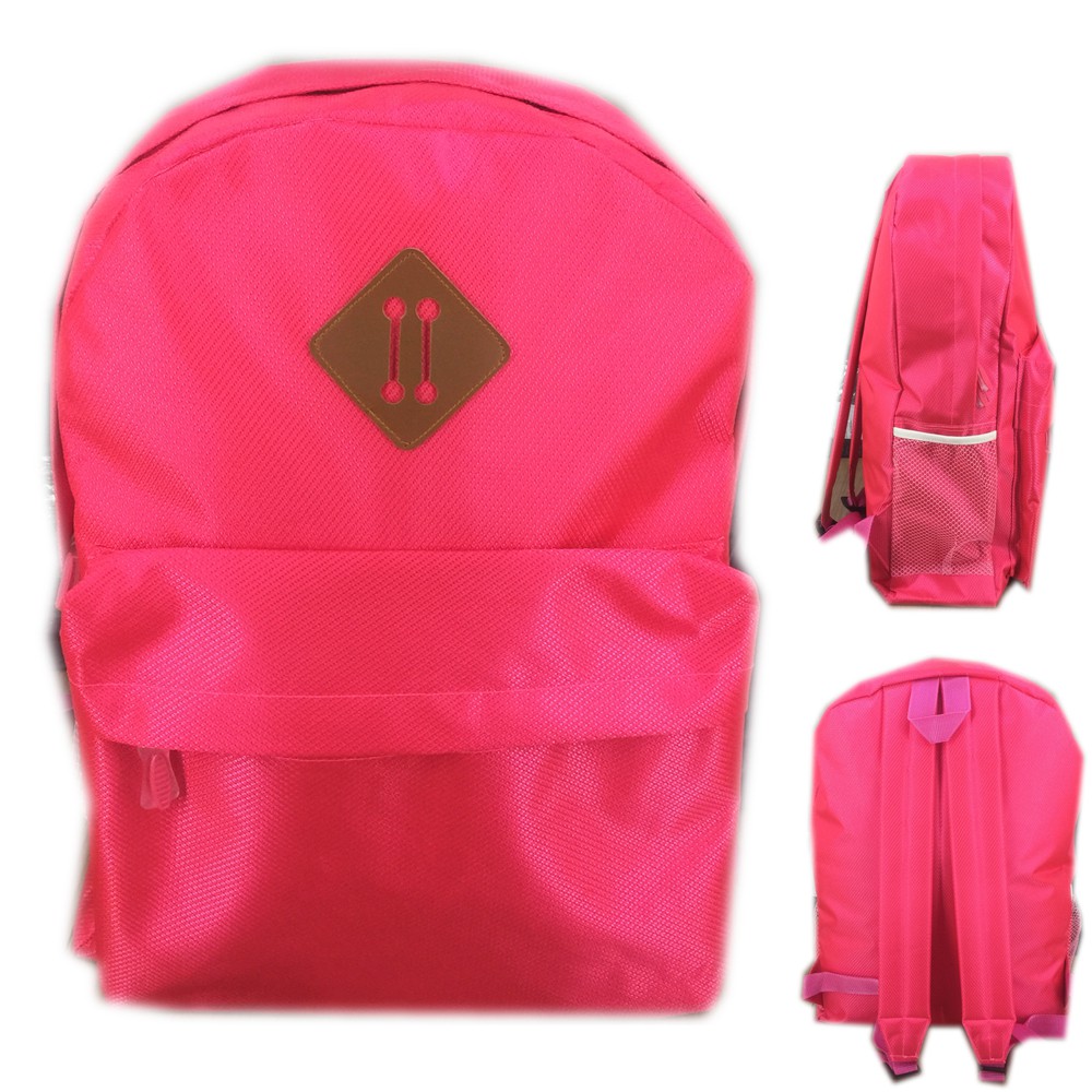 plain pink backpack