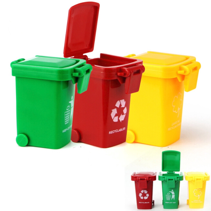 mini toy trash cans