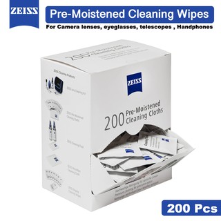 ZEISS Pre-Moistened Lens Cleaning Wipes (Box of 200)