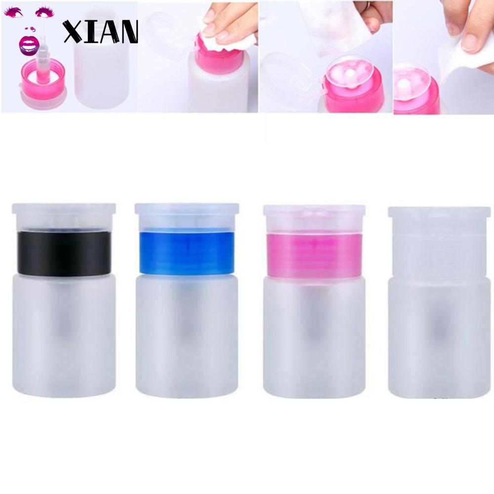 XIANSTORE Fashion Nail Polish Remover Manicure Empty Bottle Pump Dispenser  Container Top Quality UV Gel Cleaner Woman Liquid 60mL Clean Acetone/Multicolor  | Shopee Singapore