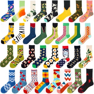 KAFU D595 unisex trend oil painting socks cartoon image personality fashion socks
