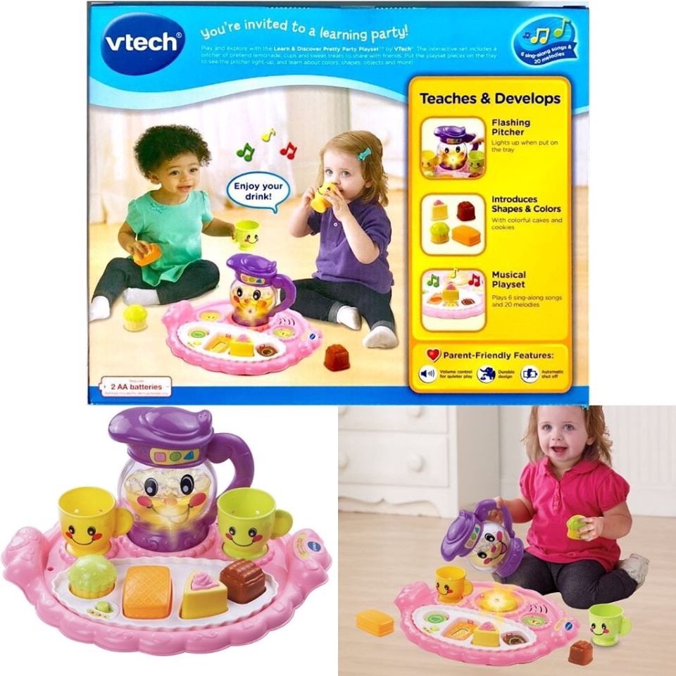 vtech learn and discover pretty party playset