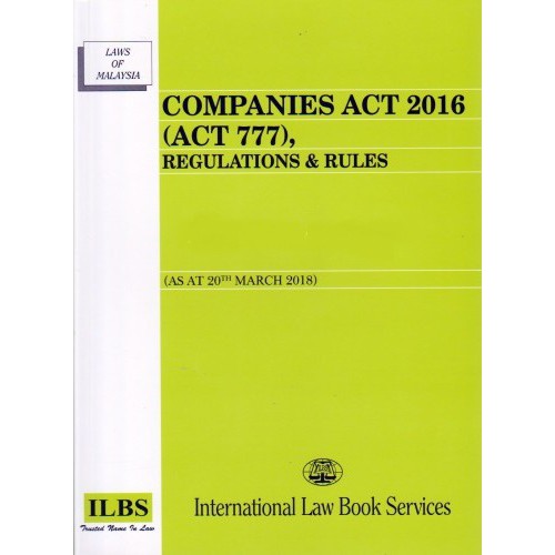 Companies Act 2016 Act 777 Regulations 9789678927154 Shopee Singapore