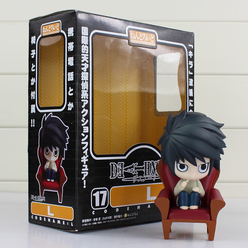 Death Note Pvc Figure Toy Nendoroid 17 L Lawliet 10cm Q Version Model Doll Shopee Singapore