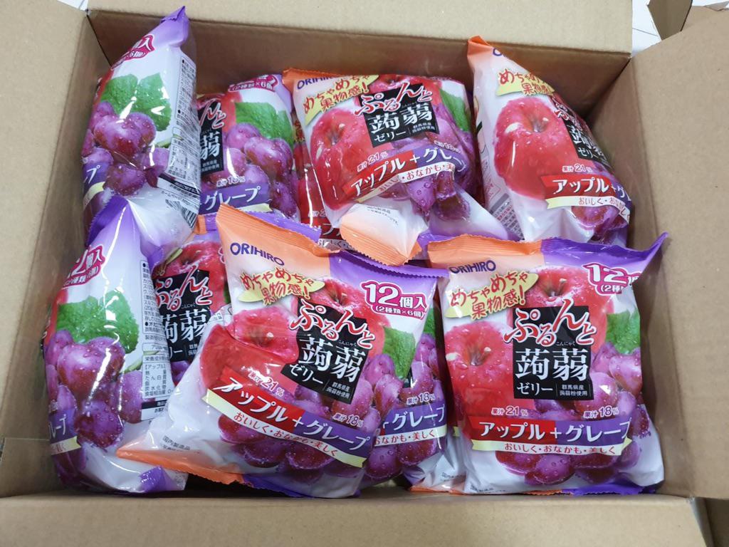 ORIHIRO Konjac jelly 12 Packs (144pcs Jelly) Direct from JAPAN /Low
