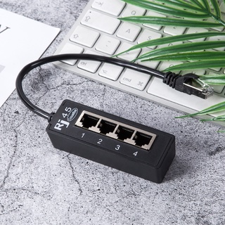【SG】4 Port Lan Cable Ethernet Splitter Connector Adapter RJ45 CATS Cable Converter Accessories