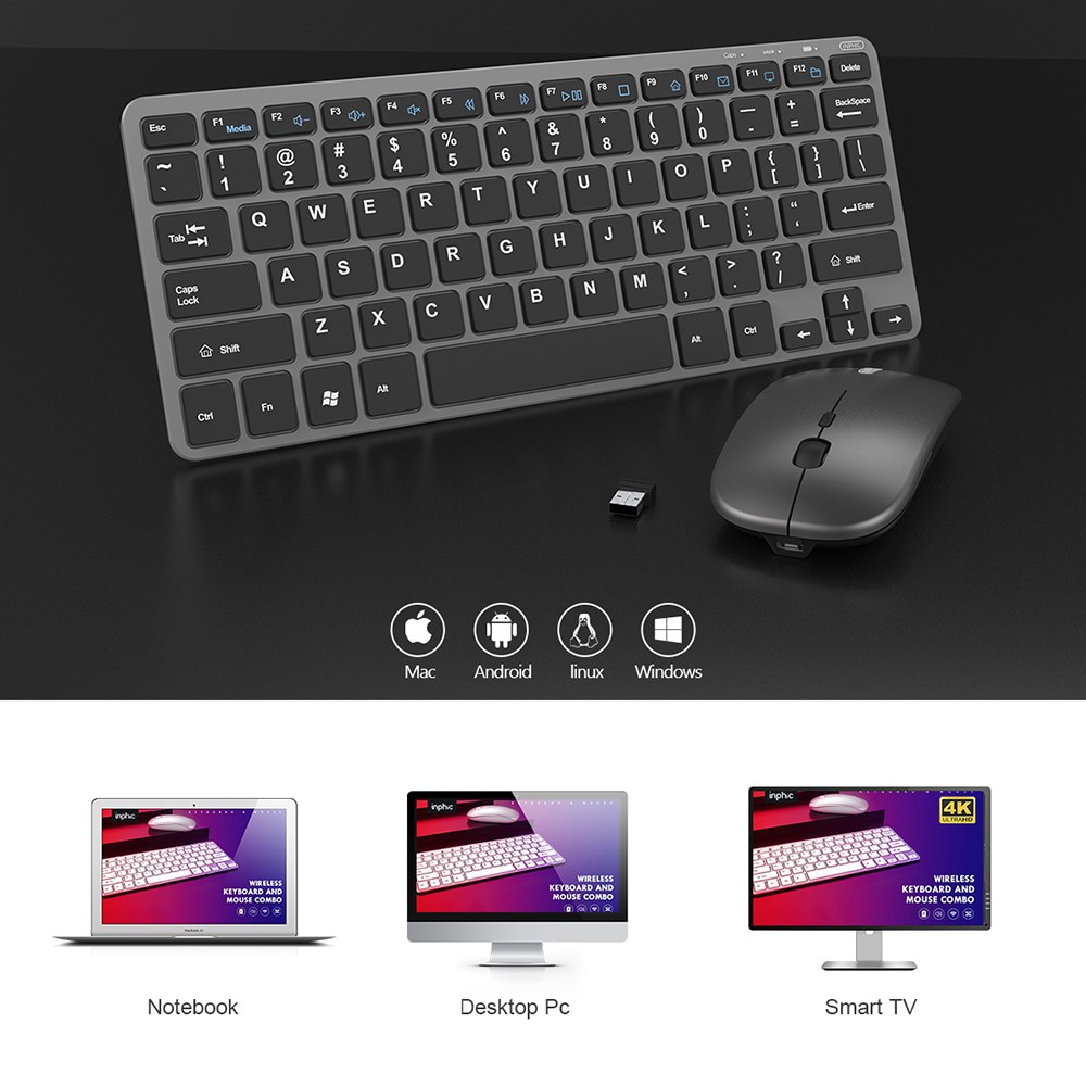 Wireless Keyboard And Mouse Rechargeable Bluetooth 2 4g Wireless Keyboard With Mouse Ergonomic Keyboard For Macbook Pc Shopee Singapore