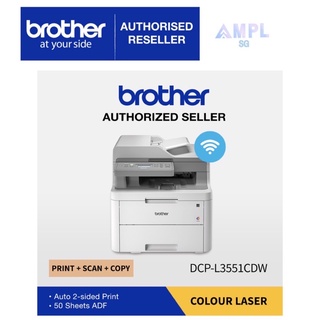 Brother DCP-L3551CDW Laser Printer Print,Scan,Copy,Wireless,Auto 2-sided printing Orderable Supplies Toner TN263 & TN267
