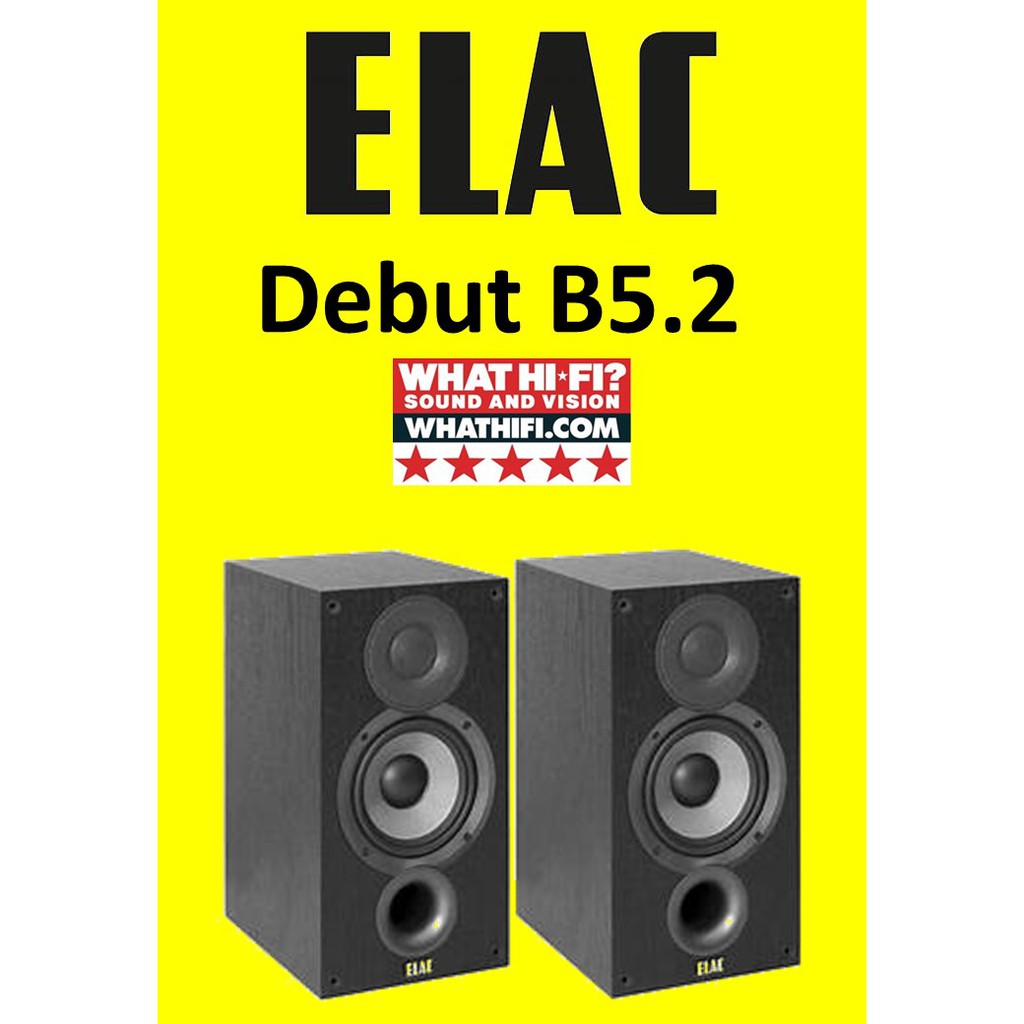 Elac Debut B5.2 Bookshelf Speakers(pair) Shopee Singapore