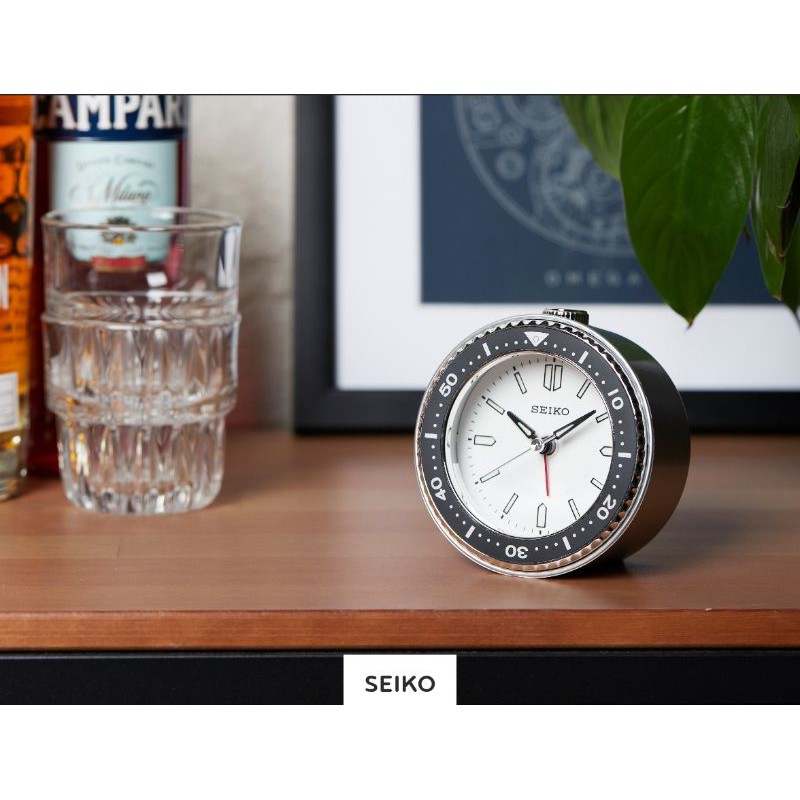 Original) Seiko Mai Quiet Sweep Second Alarm Clock QHE184 | Shopee Singapore