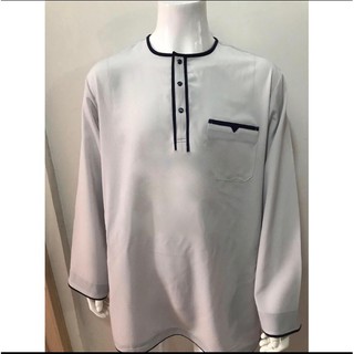 Kurta Lelaki Dewasa Telok Belanga Tanpa Kolar Viral Dan Pattern Terkini Plain Kain Cotton Shopee Singapore
