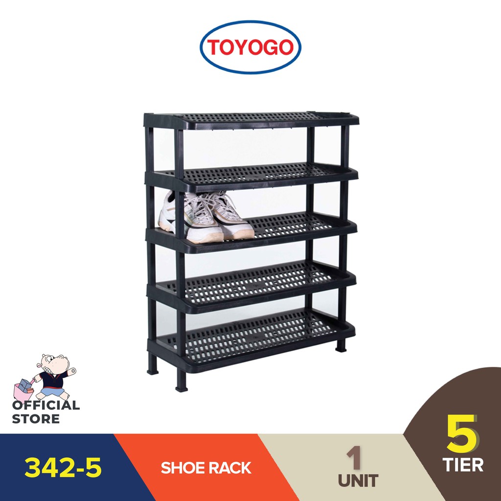 Toyogo Kt Plastic Shoe Rack 5 Tier 342 5 Shopee Singapore