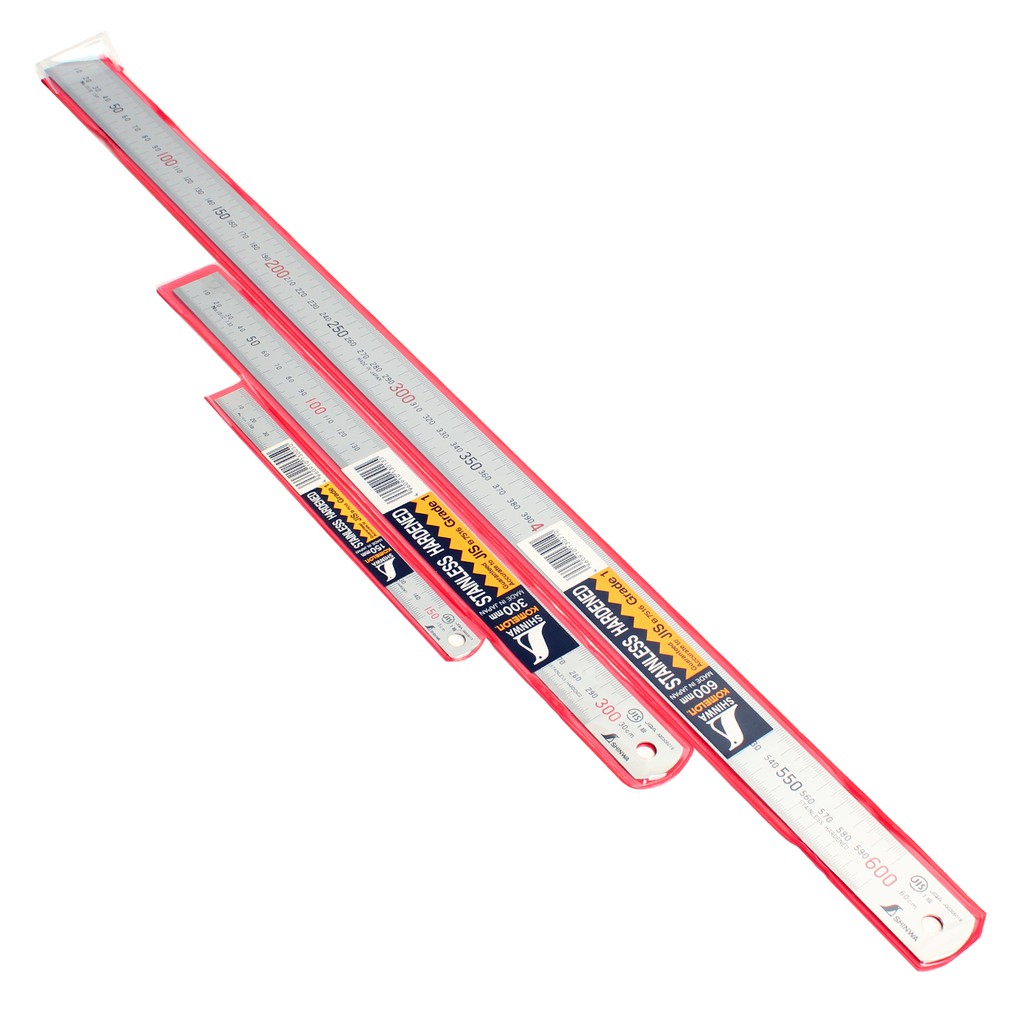 Shinwa Stainless Steel Straight Ruler Measuring Double Side Scale 150