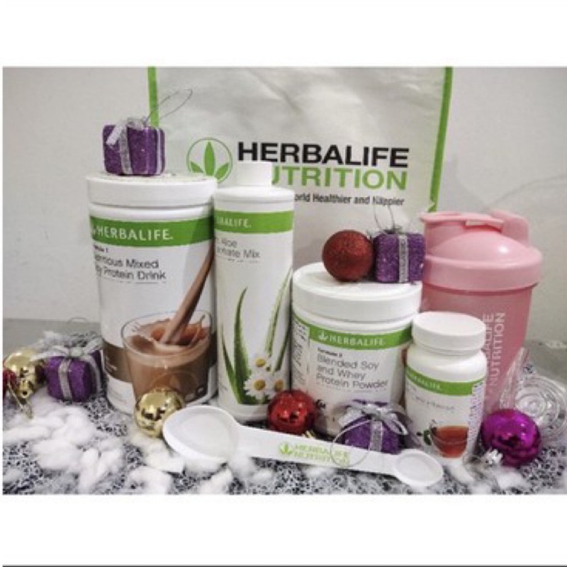 herbalife F1 + protein powder+aloe vera+tea mix 50g+free shaker+ free