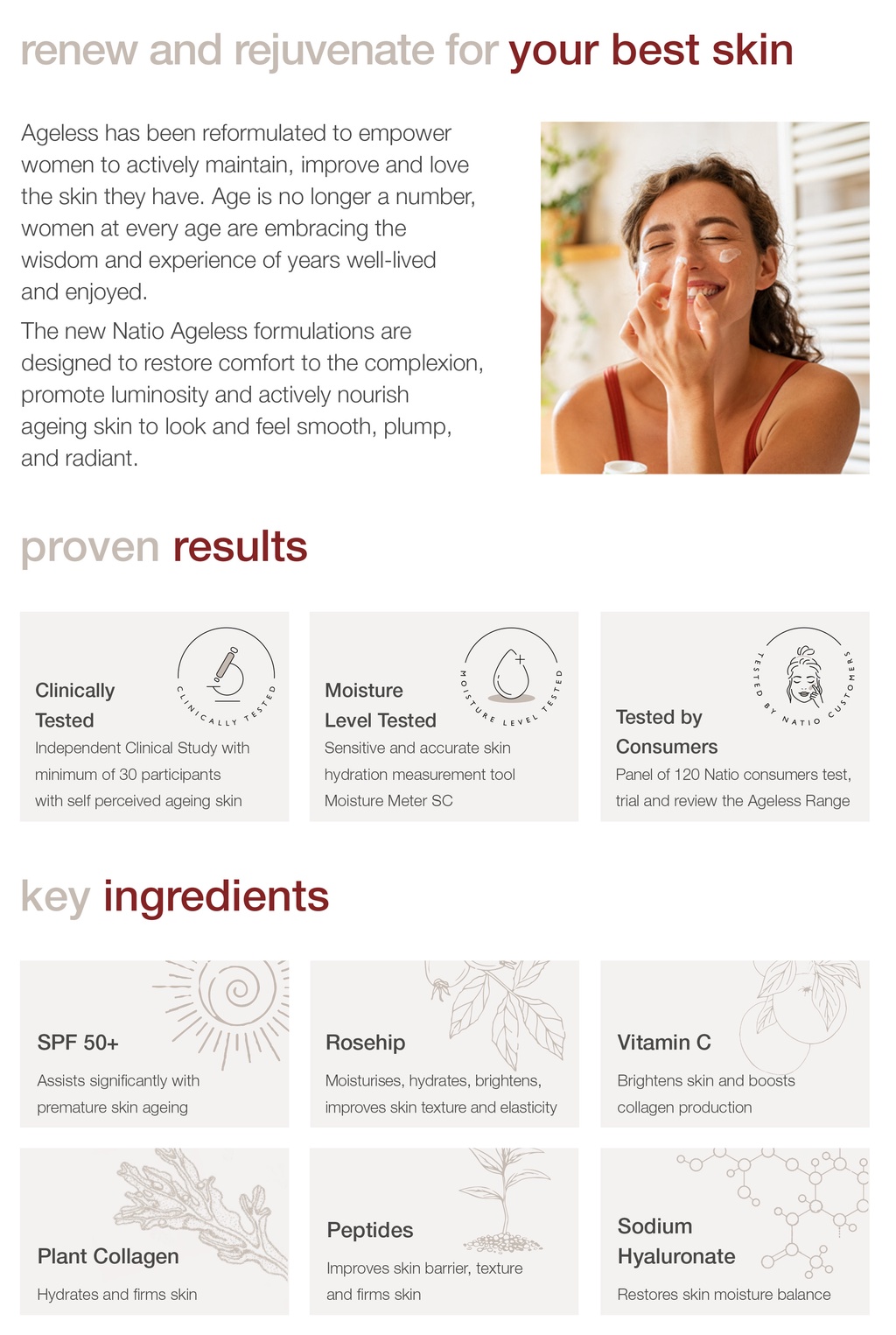 Natio Ageless Luminous Perfecting Serum, 30ml Shopee Singapore