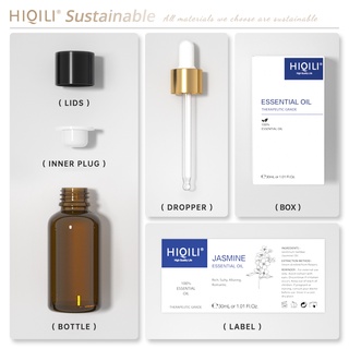 HiQiLi Sandalwood Natural Plant Aromatherapy Essential Oil Air Freshener Massage Humidifier Skin Health Calming #5