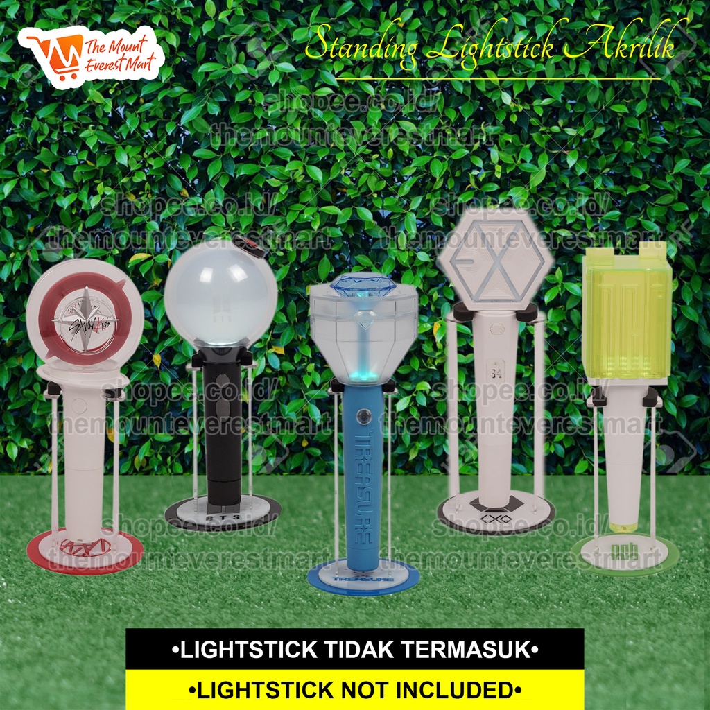 Standee Lightstick Kpop Lightstick Standing Light Stick Display