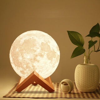 12cm LED Moon Light Lamp Lunar Light Lamp Study Lamp Bedroom Led Bed Lamp Desk Lamp