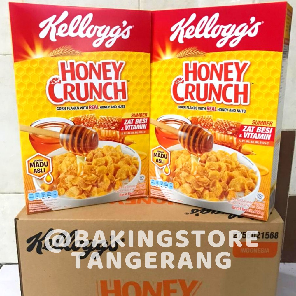 Cereal Cereal Corn Flakes Honey Crunch 360 Grams Kellogs Shopee Singapore